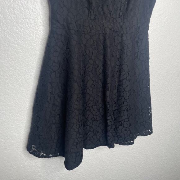 Aeropostale Womens Dress Size XS Black Floral Lace Sleeveless Short - Picture 7 of 15
